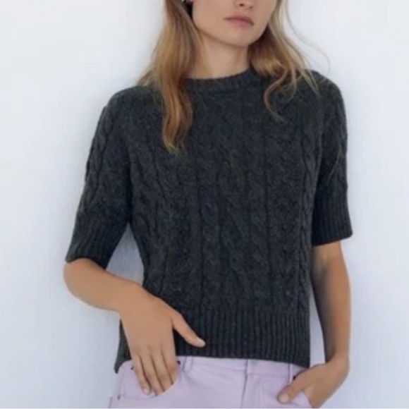 ZARA Cable Knit Sweater - Picture 3 of 7